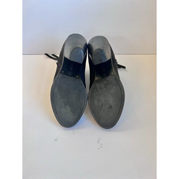 All Saints Black Leather Boots Booties Women Size 9 40 Black Ankle Boots EUC - Picture 6 of 9